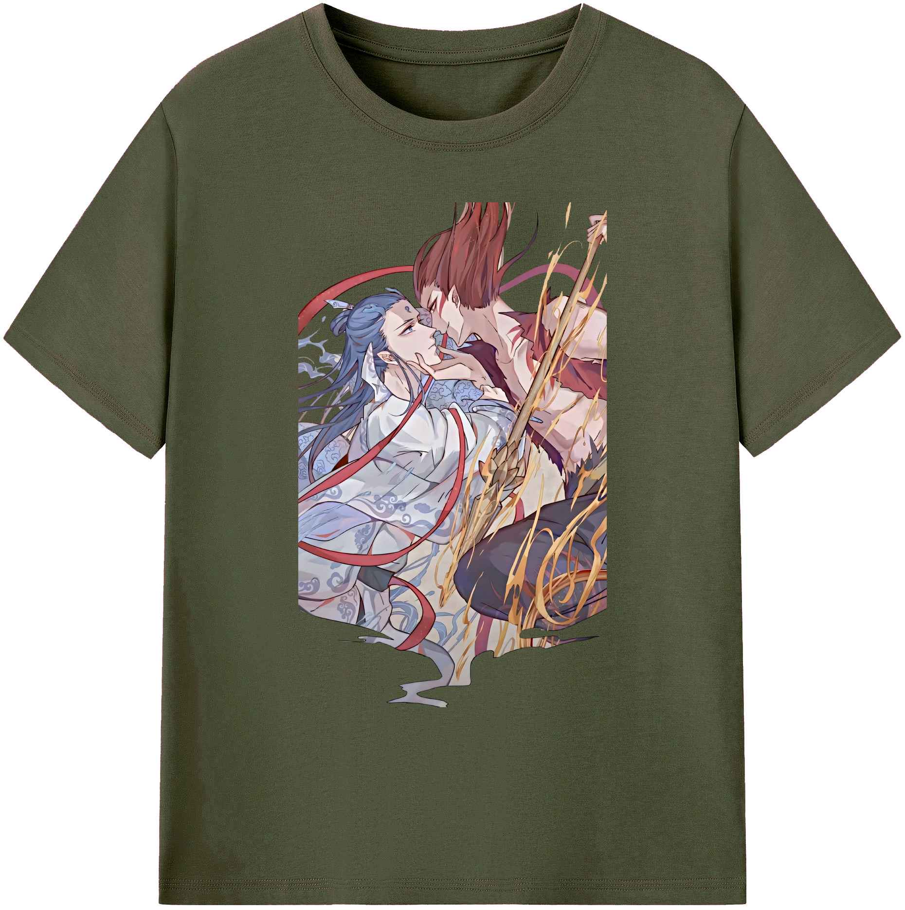 （画像用） Ne Zha 2 ナタ 魔童の大暴れ 綿100％ メンズ半袖Tシャツ｜肌触りやわらか＆通気性